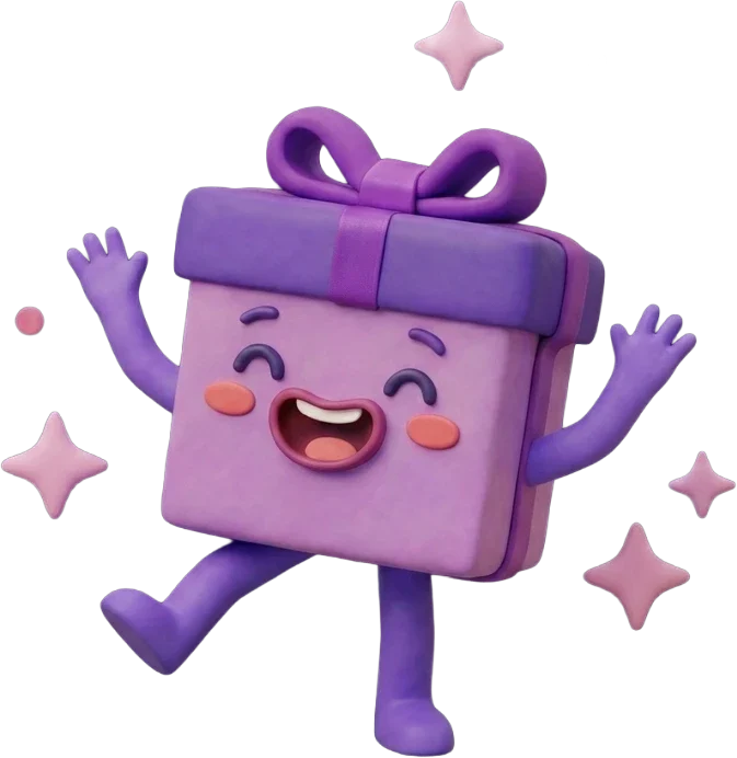 A couple exchanging an anniversary gift in a warm setting