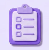 Electric clay clipboard quiz icon