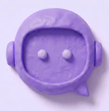 Electric clay chat robot icon for ChatGPT and other LLMs