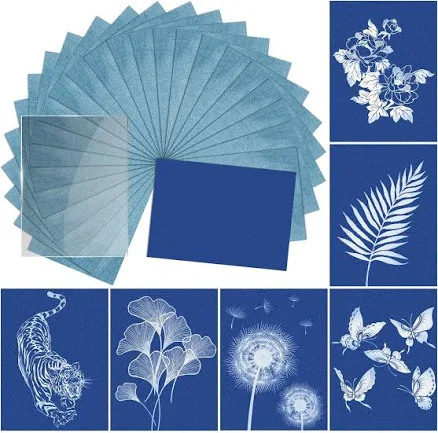 Cyanotype Sun-Print Kit for Botanical Napkins — Mother's Day gift for a grandmother, shoppable idea