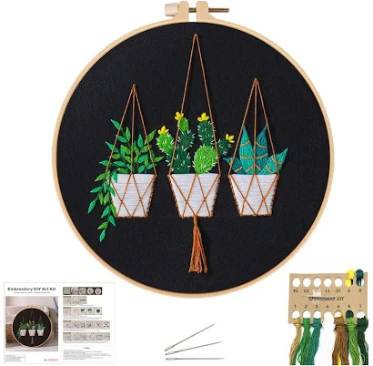 Hand-embroidered Floral Table Runner — Mother's Day gift for a grandmother, shoppable idea