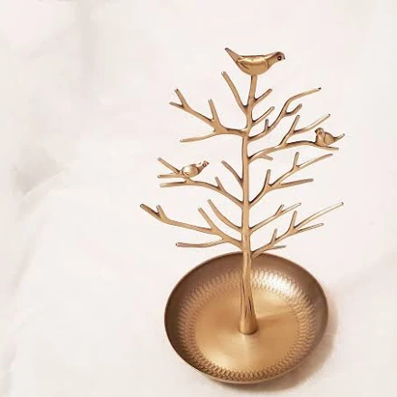 Solid Brass Palm Tree Jewelry Stand — Mother's Day gift for a grandmother, shoppable idea