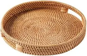 Artisan Rattan Serving Tray — Mother's Day gift for your mother in law, shoppable idea
