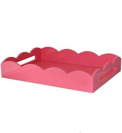 Artisan Scalloped Lacquer Serving Tray — Mother's Day gift for your mother in law, shoppable idea
