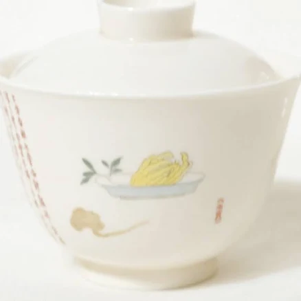 Hand-Painted 'Peony' Porcelain Gaiwan Set — Mother's Day gift for your mother in law, shoppable idea