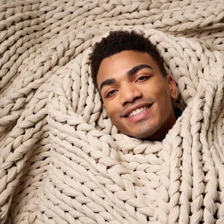 Organic Cotton Weighted Blanket — Mother's Day gift for your mother in law, shoppable idea