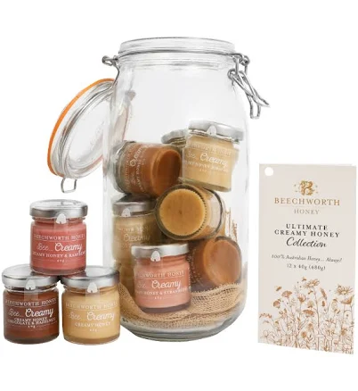 Artisanal Australian Native Honey Collection in Stone Crocks — Mother's Day gift for your wife from her husband — shoppable idea