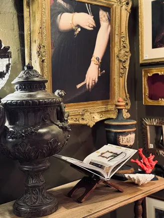 Reclaimed Hardwood Folding Book Stand — Mother's Day gift for your wife from her husband — shoppable idea