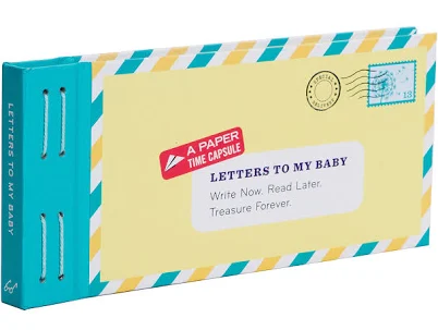 Hand-Bound 'Letters to My Baby' Linen Journal — Mother's Day gift for your wife from her husband — shoppable idea