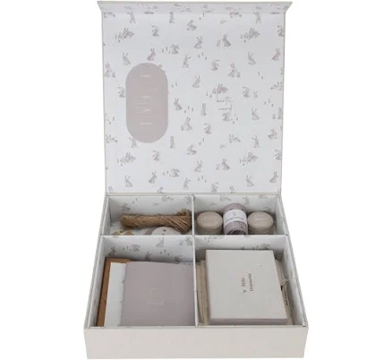 Hand-Bound Linen 'First Year' Memory Box — Mother's Day gift for your wife from her husband — shoppable idea