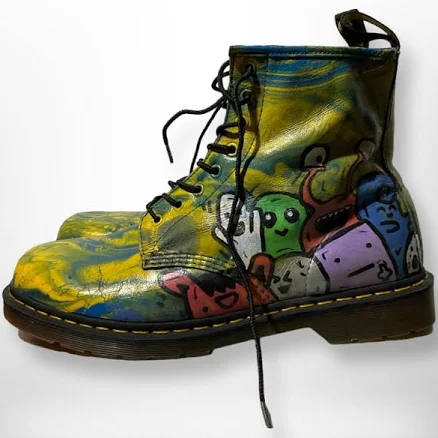 Artisan Hand-Painted Leather Boots — Mother's Day gift for your wife from her husband — shoppable idea