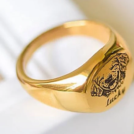 Custom 14k Gold Signet Ring — Mother's Day gift for your wife from her husband — shoppable idea