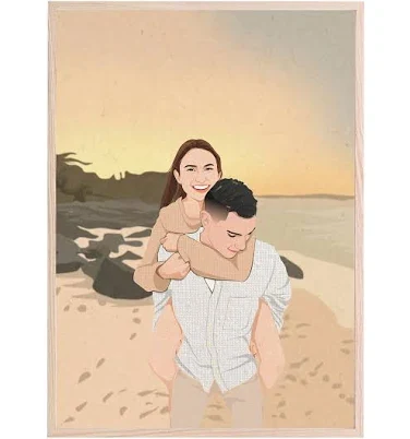 Custom Silly Portrait Illustration: Her as a Witty Garden Sage — Mother's Day gift for your wife from her husband — shoppable idea