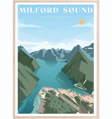 Custom Vintage Style Travel Poster — Mother's Day gift for your wife from her husband — shoppable idea