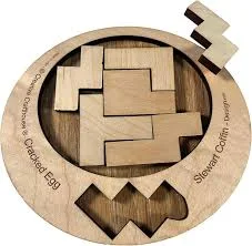 Handcrafted Wooden Egg Puzzle — Mother's Day gift for your wife from her husband — shoppable idea