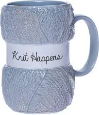 The 'If I Can't Take My Yarn' Hand-Thrown Mug — Mother's Day gift for your wife from her husband — shoppable idea